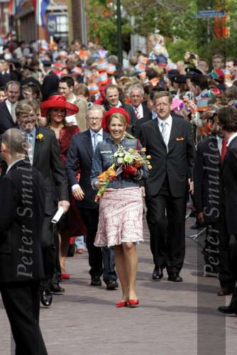 Groningen 30 april 2004
Koninginnedag 2004 in Warffum (Groningen)
Maxima met Prins Willem Alexander