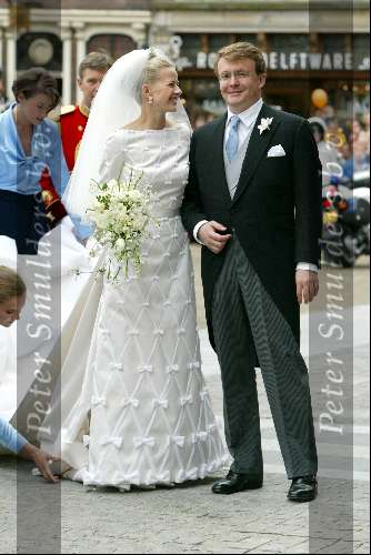 Delft 24 april 2004
Trouwen Prins Friso en Mabel Wisse Smit in stadhuis Delft.