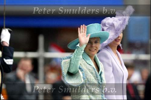 Delft 24 april 2004
Trouwen Prins Friso en Mabel Wisse Smit in stadhuis Delft.
Prinses Laurentien