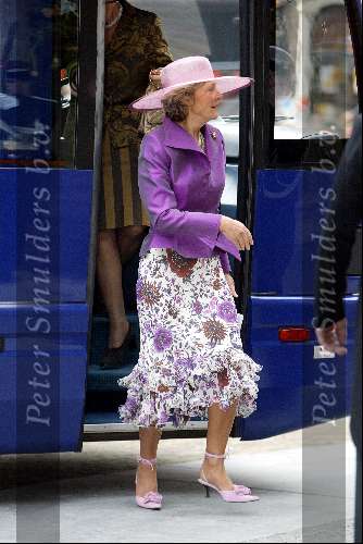 Delft 24 april 2004
Trouwen Prins Friso en Mabel Wisse Smit in stadhuis Delft.
Prinses Christina met Prinses Marriet en Prinses Irene