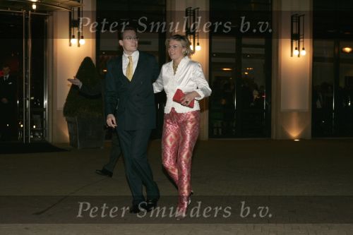 Scheveningen 29 april 2004
65e verjaardag van Pieter v Vollenhoven in het circustheater.
Prinses Laurentien en prins Constantijn