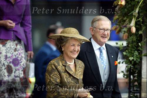 Delft 24 april 2004
Trouwen Prins Friso en Mabel Wisse Smit in stadhuis Delft.
Prinses Margriet en Pieter v Vollenhoven