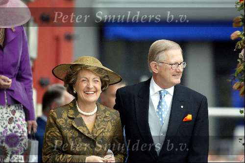 Delft 24 april 2004
Trouwen Prins Friso en Mabel Wisse Smit in stadhuis Delft.
Prinses Margriet en Pieter v Vollenhoven