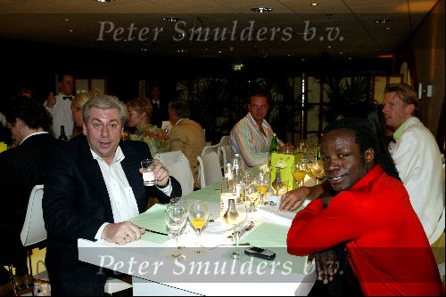 Scheveningen 27 april 2004
Lunch in het holland casino in scheveningen .
Flip Kerkhoven met Regilio Tuur