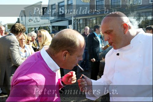Ouderkerk aan de Ijssel 24 april 2004
Opening Klein Paardenburg in Ouderkerk aan de Amstel.
Rene Bloem met chefkok