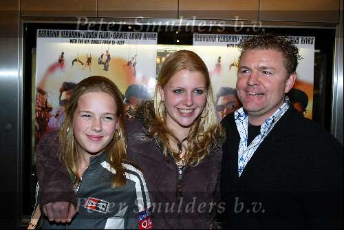 Amsterdam 7 maart 2003
Premiere Adrenaline. Daniel Louis Rivas Georgina Verbaan
Rene Mioch met dochter