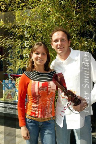 Amsterdam 28 april 2004
Presentatie cd Robert Halewijn bij En Pluche  . 
Robert Leroy met vrouw