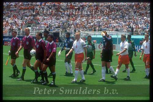 Ronald Koeman tijdens het wereldkampioenschap voetbal 1994 USA