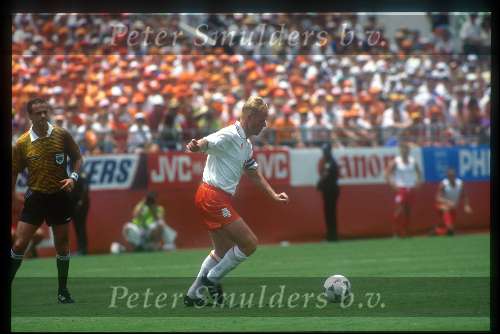 Ronald Koeman tijdens het wereldkampioenschap voetbal 1994 USA