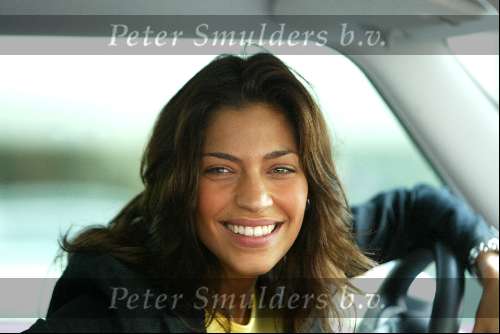 Amsterdam 16 april 2004
Touriya in haar auto