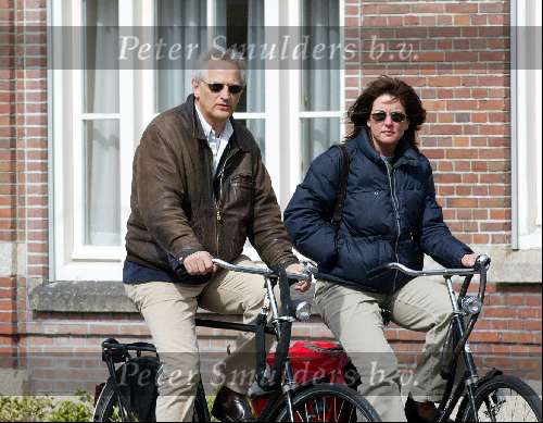 Amsterdam 5april 2003
Wilbert Gieske met vriendin op fiets