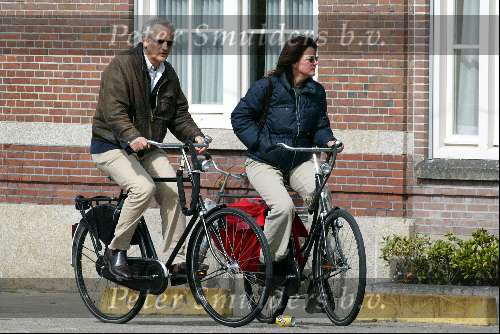 Amsterdam 5april 2003
Wilbert Gieske met vriendin op fiets