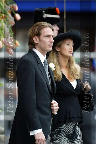 Delft 24 april 2004
Trouwen Prins Friso en Mabel Wisse Smit in stadhuis Delft.
Willemijn Verloop zwanger met man