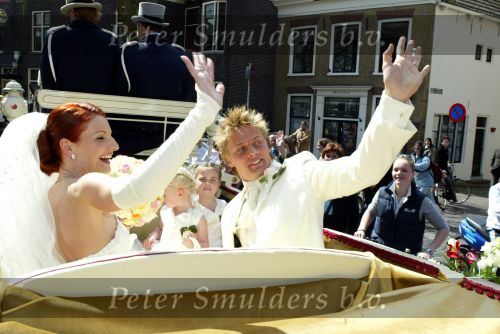 Vlaardingen 20 april 2004
Winston Post en Denise v Rijswijk trouwen
