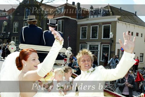 Vlaardingen 20 april 2004
Winston Post en Denise v Rijswijk trouwen