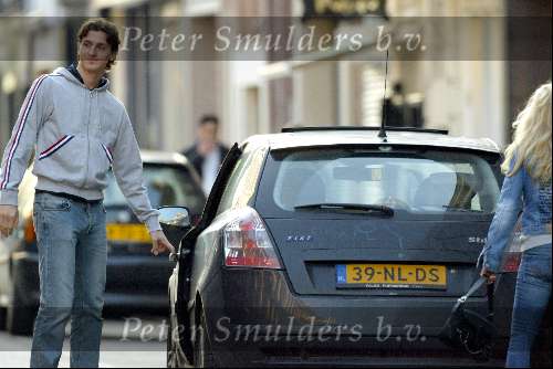 Amsterdam 9 april 2004
Zlatan Ibrahimovic met vriendin op PC hooftstraat