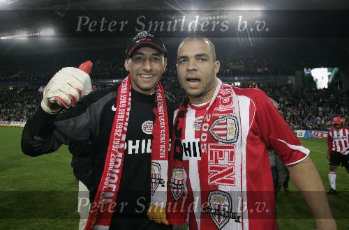 Eindhoven, 23 April 2005
PSV voor de 18e keer landskampioen
Alex met Gomes