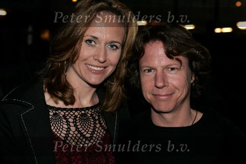 Amsterdam 11 april 2005
Feest op supperclub boot.
Ariane Spier met vriend