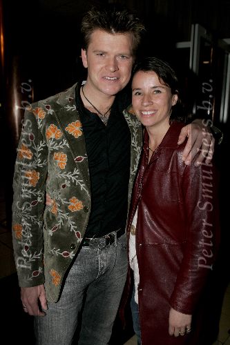 Hilversum 1 april 2005
Afscheidsfeestje van Beau v Erven Dorens. Beau    en  zijn zwangere vrouw Selly
.