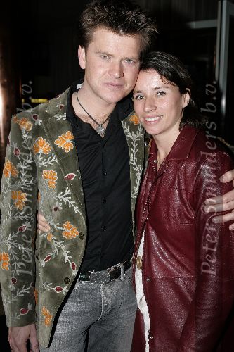 Hilversum 1 april 2005
Afscheidsfeestje van Beau v Erven Dorens. Beau en zijn zwangere vrouw Selly