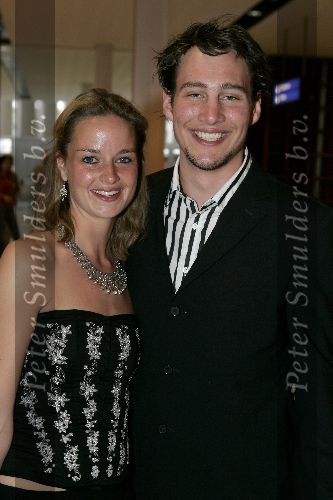Amsterdam 24 april 2005
Premiere de Jantjes in de rai.
Erik Bouman met vriendin