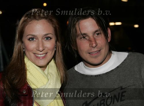 Amsterdam 11 april 2005
Feest op supperclub boot.
Fabienne de Vries met vriend