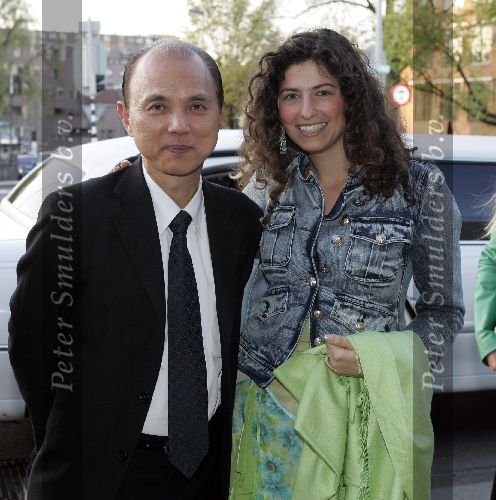 Rotterdam 21 april 2005
Etentje Jimmy Choo met bn ers bij Jackie.
Jimmy Choo met Femmeke de Wind