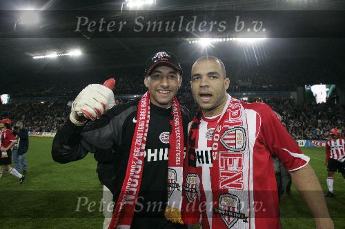 Eindhoven, 23 April 2005
Kampioenswedstrijd PSV-Vitesse, eindstand 3-0
Gomes en Alex PSV.
