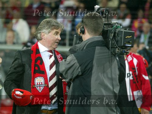 Eindhoven, 23 April 2005 Kampioenswedstrijd PSV-Vitesse, eindstand 3-0
Guus Hiddink.