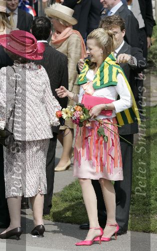 Scheveningen 30 april 2005
Koningin Beatrix in Scheveningen met familie.
Mabel Wisse Smit en Prins Friso