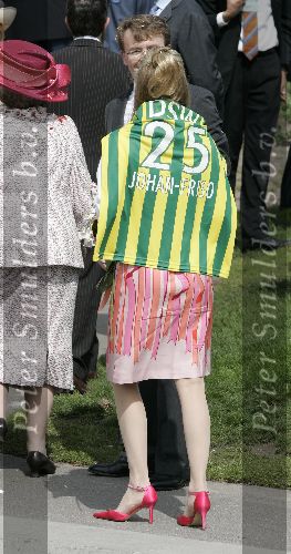 Scheveningen 30 april 2005
Koningin Beatrix in Scheveningen met familie.
Mabel Wisse Smit en Prins Friso