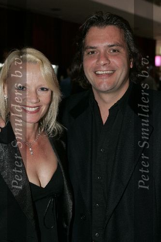 Amsterdam 24 april 2005
Premiere de Jantjes in de rai.
Melline Mollerus met vriend