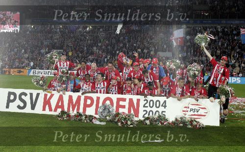 Eindhoven 23 April 2005
Kampioenswedstrijd PSV-Vitesse, eindstand 3-0 
Landskampioen seizoen 2004/2005  18e maal