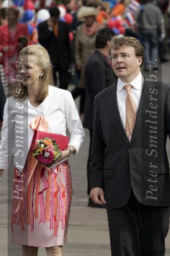 Scheveningen 30 april 2005
Koningin Beatrix in Scheveningen met familie.
Mabel Wisse Smit en Prins Friso