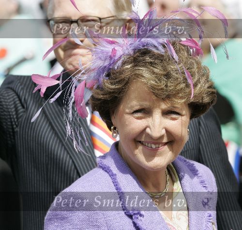 Scheveningen 30 april 2005
Koningin Beatrix in Scheveningen met familie.
Prinses Margriet en Pieter v Vollenhoven