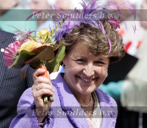 Scheveningen 30 april 2005
Koningin Beatrix in Scheveningen met familie.
Prinses Margriet