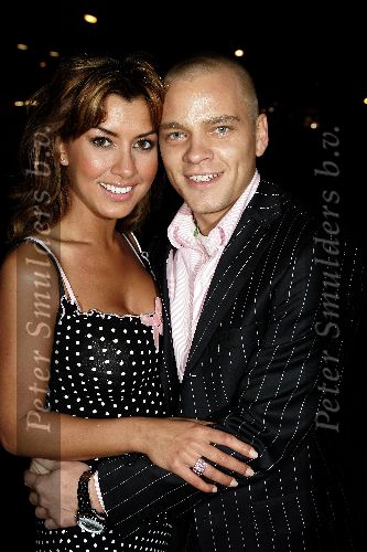 Amsterdam 10 april 2005
Feest op supperclub boot.
Valerie Zwikker en Sander Foppele met stekelhaar