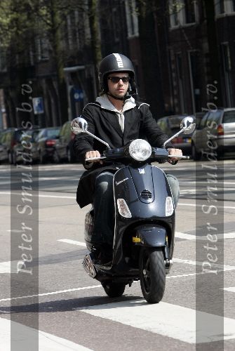 Amsterdam  24 april 2005
Thijs Romer op scooter Vespa