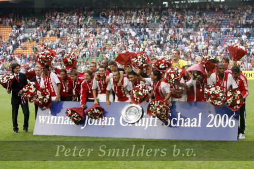Amsterdam 13 augustus 2006
AJAX-PSV 3-1 om de Johan Cruyffschaal in de arena.
Ajax winnaar
Peter Smulders bv