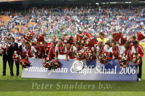Amsterdam 13 augustus 2006
AJAX-PSV 3-1 om de Johan Cruyffschaal in de arena.
Ajax winnaar
Peter Smulders bv