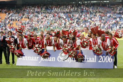 Amsterdam 13 augustus 2006
AJAX-PSV 3-1 om de Johan Cruyffschaal in de arena.
Ajax winnaar
Peter Smulders bv