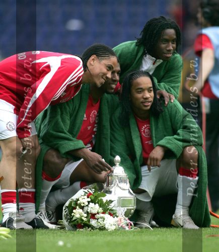 Rotterdam, 7 Mei 2006
Feyenoord stadion Gatorade Cup (KNVB-beker ) Seizoen 2005/2006
AJAX-PSV, eindstand 2-1 Ryan Babel met de cup