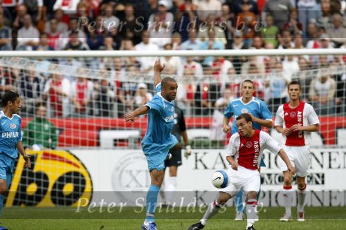 Amsterdam 13 augustus 2006
Ajax-PSV 3-1 om de johan Cruijff schaal in de arena.
Alex en Wesley Sneijder
Peter Smulders bv