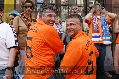 Frankfurt 21 juni 2006
Nederland tegen Argentinie tijdens wk in duitsland.
Allard Kallf en Jan Lammers