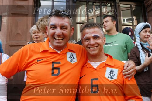 Frankfurt 21 juni 2006
Nederland tegen Argentinie tijdens wk in duitsland.
Allard Kallf en Jan Lammers