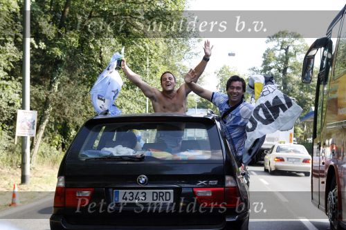 Frankfurt, 21 Juni 2006 3e wedstrijd in de poule tussen Nederland-Argentinie, eindstand 0-0
Argentijnse supporters
© Foto Peter Smulders BV