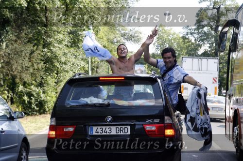 Frankfurt, 21 Juni 2006 3e wedstrijd in de poule tussen Nederland-Argentinie, eindstand 0-0
Argentijnse supporters
© Foto Peter Smulders BV