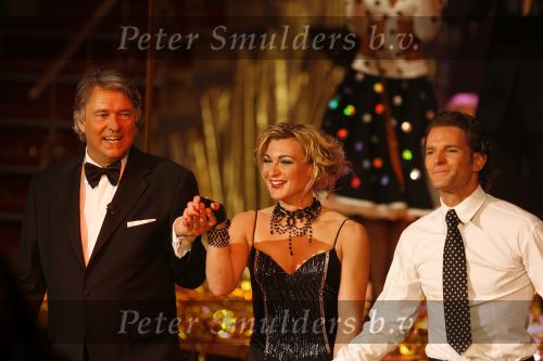 Hilversum 13 mei 2006
Finale Dancing with the stars.
Winnaars Barbara de Loor met danspartner Markus. Ron Brandsteder en Sylvana Simons