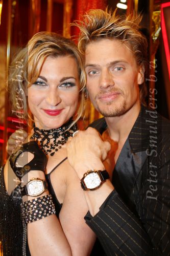 Hilversum 13 mei 2006
Finale Dancing with the stars.
Winston Post  geeft barbara de Loor een horloge
Peter Smulders bv