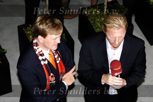 Frankfurt 21 juni 2006
Nederland tegen Argentinie tijdens de wk 2006 in duitsland.
Prins Willem Alexander en Boris becker